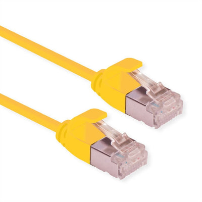 Roline Green U FTP Network Cable CAT.6A (class Ea), Lsoh, Slim, Yellow 0,3M — image 1