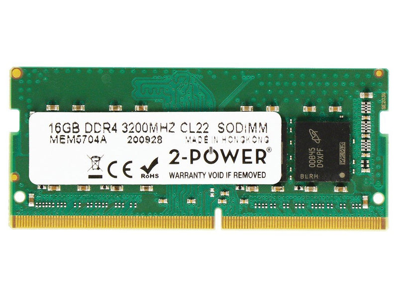 2-POWER Memory SODIMM 16GB DDR4 3200MHZ CL22 SODIMM MEM5704A