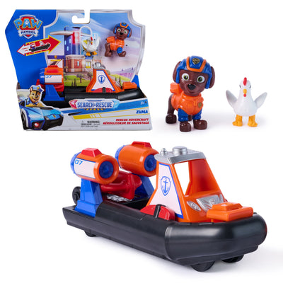 Spin Master Paw Patrol - Búsqueda And Rescate: Aerodeslizador Rescate Zuma With 2 Figuras, Vehículo Toy 607477 — image 1