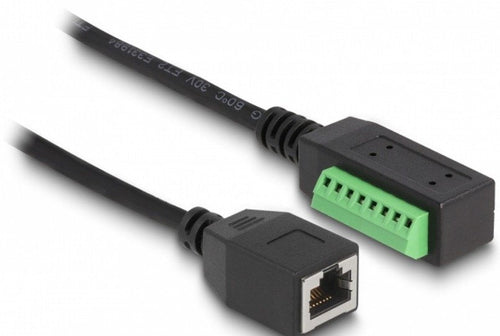 Delock RJ45 Cable CAT.5E Connector Female a Terminalblock Adapter 21,5CM — image 1