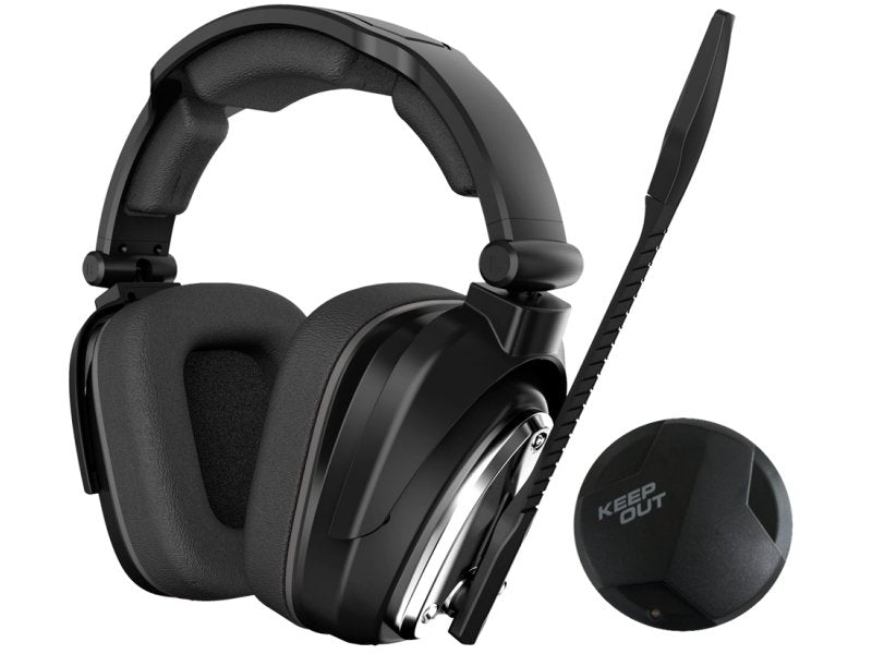 Keepout Headphone Gaming 7.1 Multiplataforma Hxair 7.1 Virtual/Wireless/Microphone Omnidirectional/Battery Lif