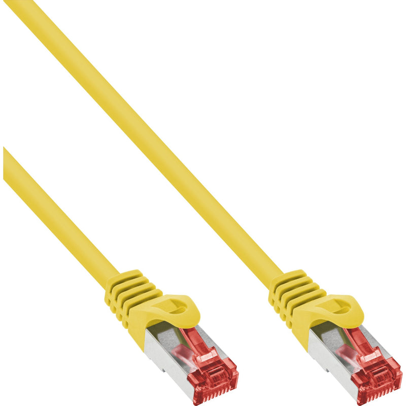 Inline® Network Cable S/FTP Pimf CAT.6 250MHZ Cobre Halogen Free Yellow 0.25M