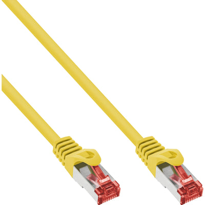 Inline Network Cable S/FTP Pimf CAT.6 250MHZ Cobre Libre Halógenos Yellow 0.3M — image 1