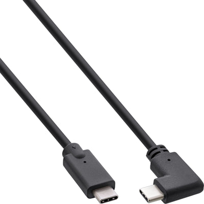 Inline® USB 3.2 GEN.2 Cable USB Type-c Male/Male Angled, Black 0.3M — image 1