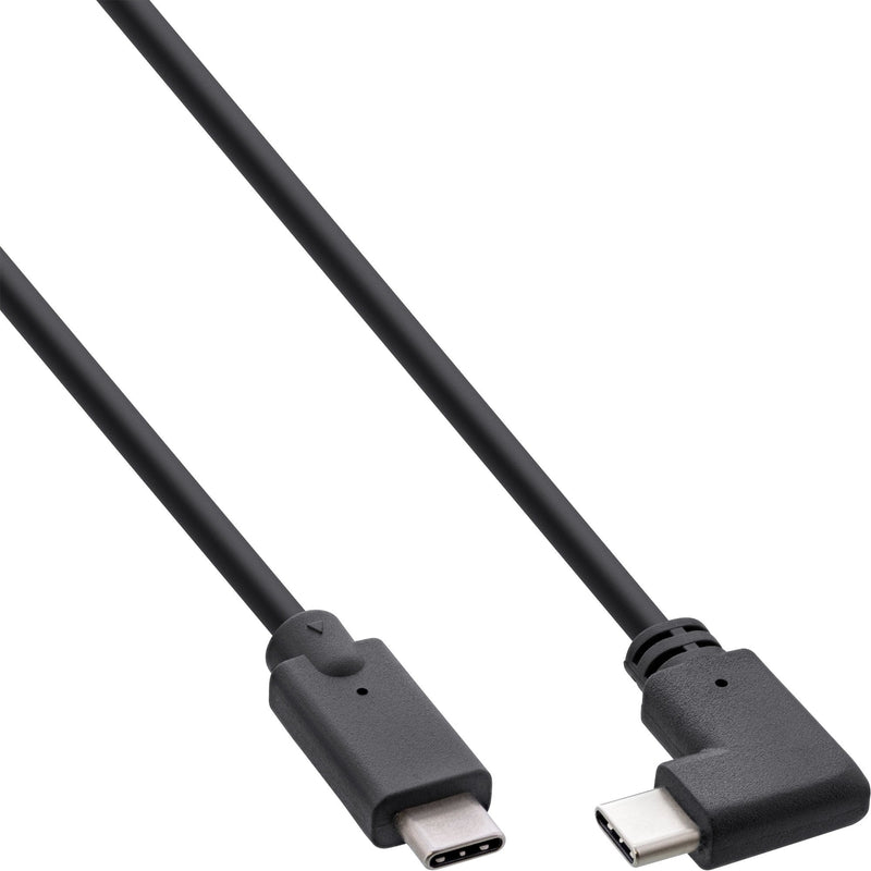 Inline® USB 3.2 GEN.2 Cable USB Type-c Male/Male Angled, Black 0.3M