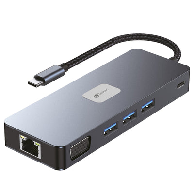 Leotec Docking Station 11-1 Plus 1USB-C PD100 3USB3.2 HDMI VGA Ggl Lectjsd Mcsd — image 1