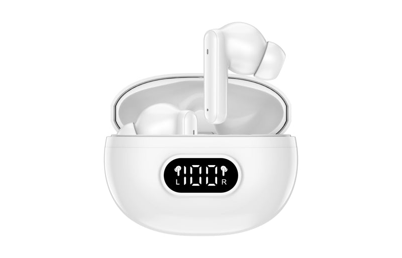Denver Headphones Bluetooth Inalambricos With Enc (4 Microphones White