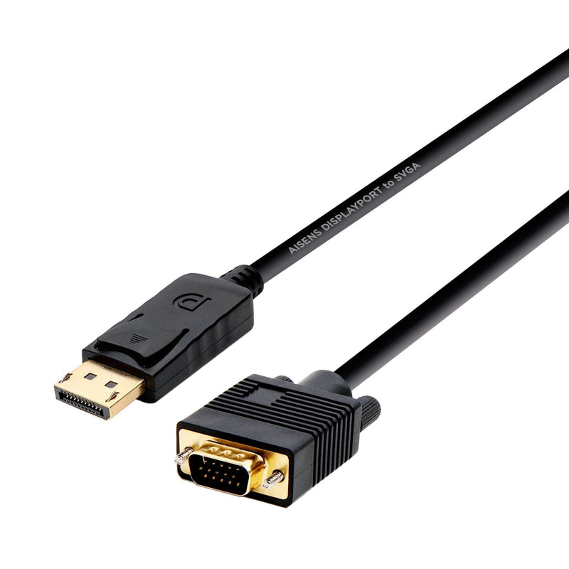 Aisens Cable DisplayPort a VGA - DP/M-VGA/M - 2M - Black