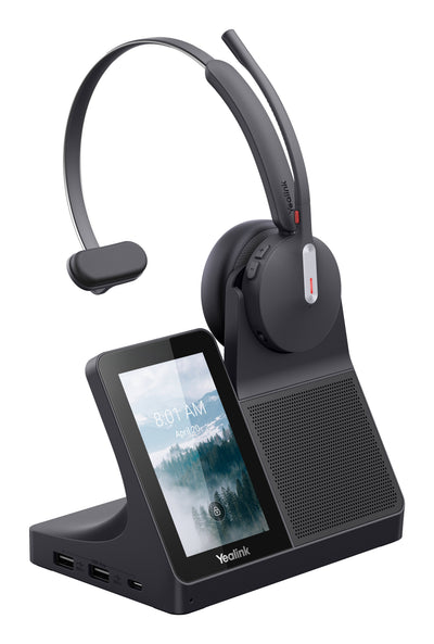 Yealink Headphones WH64 Mono Wireless Diadema USB Type-c Bluetooth Black — image 1