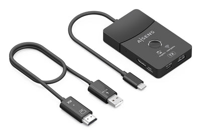 Aisens Docking USB-C a HDMI 1080P@60HZ Wireless 30M, 1x HDMI 4K60HZ Cable 2x USB-C 1x USB-A 1x USB-C Pd 100W,  — image 1