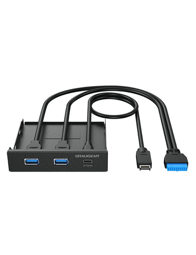 Hub USB Grisgear Multi Panel Front USB 3.2 GEN2 Type-c Menor — image 1