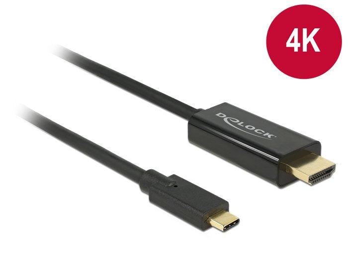 Delock USB Cable Tipo-c ™ - HDMI M/M (dp Alt Mode) 4K 30 HZ 3M Negro