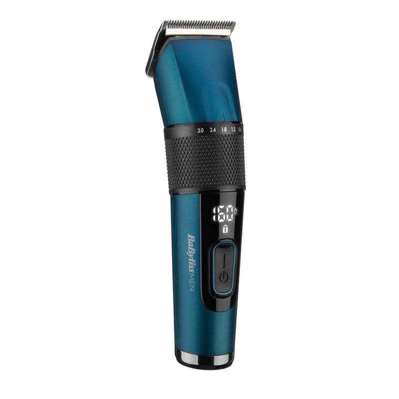 Babyliss Cortapelo Japanese Steel Digital Hair Clipper Black Green Azulado 45 Ión Litio