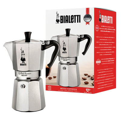 Bialetti Moka Express Coffee Machine Italiana Aluminium Black — image 1
