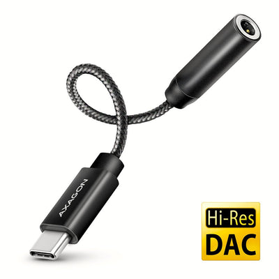 Axagon Ada-hc Adapter USB-C Hi-res Audio - 3,5-MM 32 Bit, 384KHZ — image 1