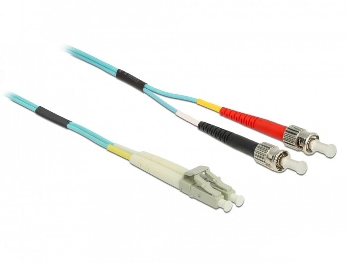 Delock Cable 86567 Fibre Optic 1M Lc Sc OM3 Colour Aguamarina