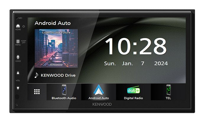 Kenwood DMX6523DABS Receptor Multimedia Car Black Wi-Fi Bluetooth
