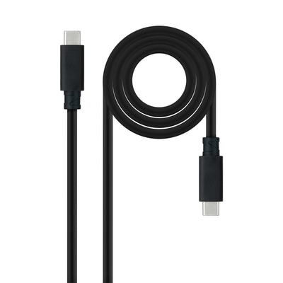 Nanocable USB Cable 3.2 GEN2X2 - 20Gbps - 5A/100W - 4K/60HZ - USB-C/M-usb-c/M - 3M - Black — image 1