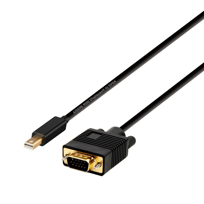 Aisens Cable Mini DisplayPort a VGA - Mini DP/M-VGA/M - 2M - Black