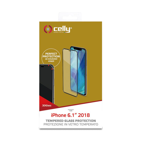 Celly Tempered Glass Apple Iphone Xr 3D Glass 3DGLASS998BK — image 1