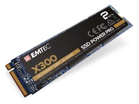 Emtec Drive SSD 2TB Emtec M.2 PCIE X300 NVMe M2 22,80