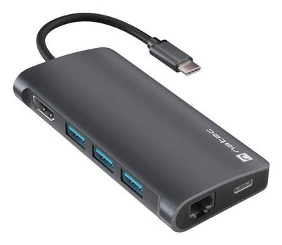 Natec Hub USB-C 8 In 1 Fowler 2 3x USB 3.0 Hub HDMI 4K USB-C — image 1