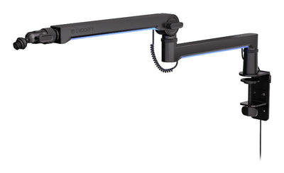 Endorfy Stand Microphone Broadcast Low Profile RGB Boom Arm Black Microphones Up To 2KG, Retroiluminación LED  — image 1