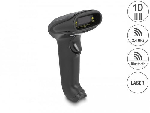 Delock Barcode Scanner 1D Láser 2.4GHZ, Bluetooth Or USB — image 1