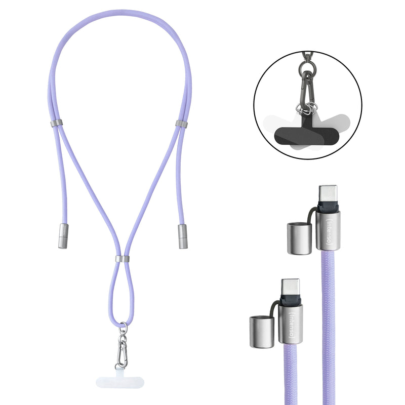 Intenso USB Cable -c To USB-C 1.65M/Lanyard Purple 7991003