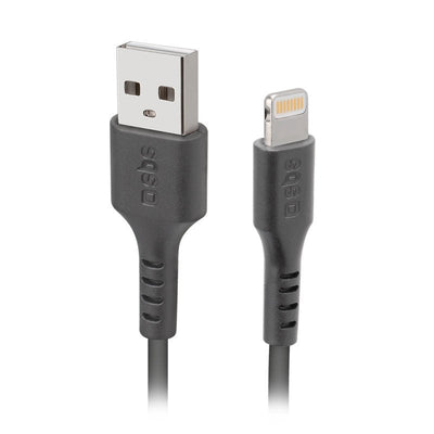 Sbs Cable Datos/ Charging USB 2.0 - Lightning C-89 Black Iphone — image 1