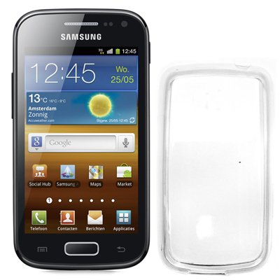 Celly GELSKIN240 Case For Case For Galaxy Ace 2 GT-I8160 Folio Transparent — image 1