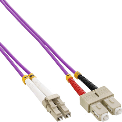 Inline Cable Duplex Fibre Optic Lc/Sc 50/125?M OM4 25M — image 1