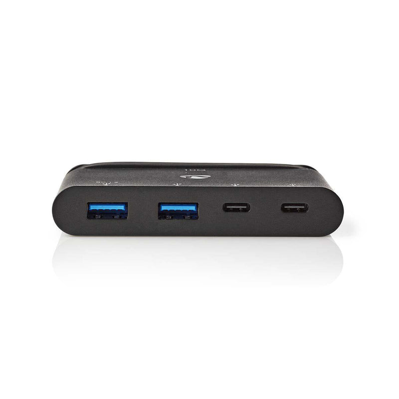 Nedis Usb-adapter USB 3.2 USB Type-c™ 2x USB Type-a / 2x USB Type-c™, Black