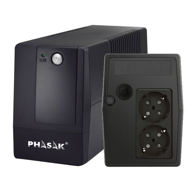 Phasak UPS Line Interactive Basic Interactive 600VA 600VA-360W 2 Salidas Formato Tower — image 1