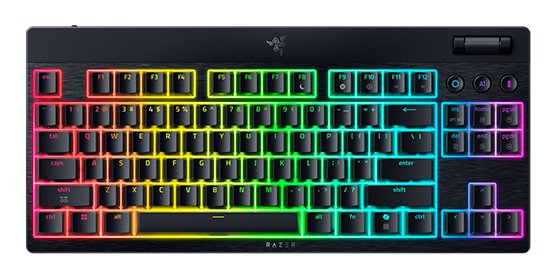 Razer Blackwidow V4 Low-profile Tenkeyless Hyperspeed Yellow Switch Keyboard - Us Layout