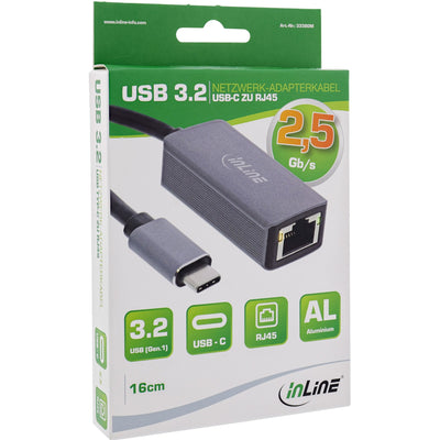Inline Adapter Network Ethernet USB 3.2A 2.5G, USB Type-c a RJ45 — image 1