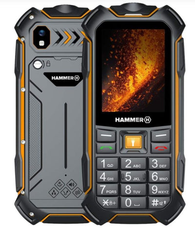Hammer Phone Mobile Phone Rugerizado Boost 2 LTE 2.4 2MPX 4G Black Orange — image 1