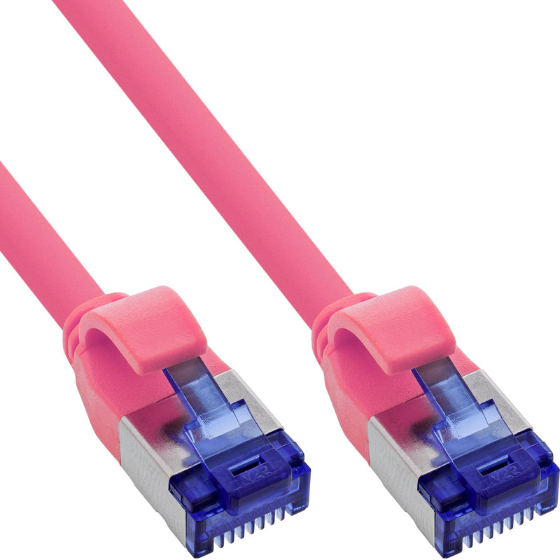Inline® Network Cable Slim, CAT.6A, S/FTP, Tpe (lszh) Flexible, PoE, Magenta 30M
