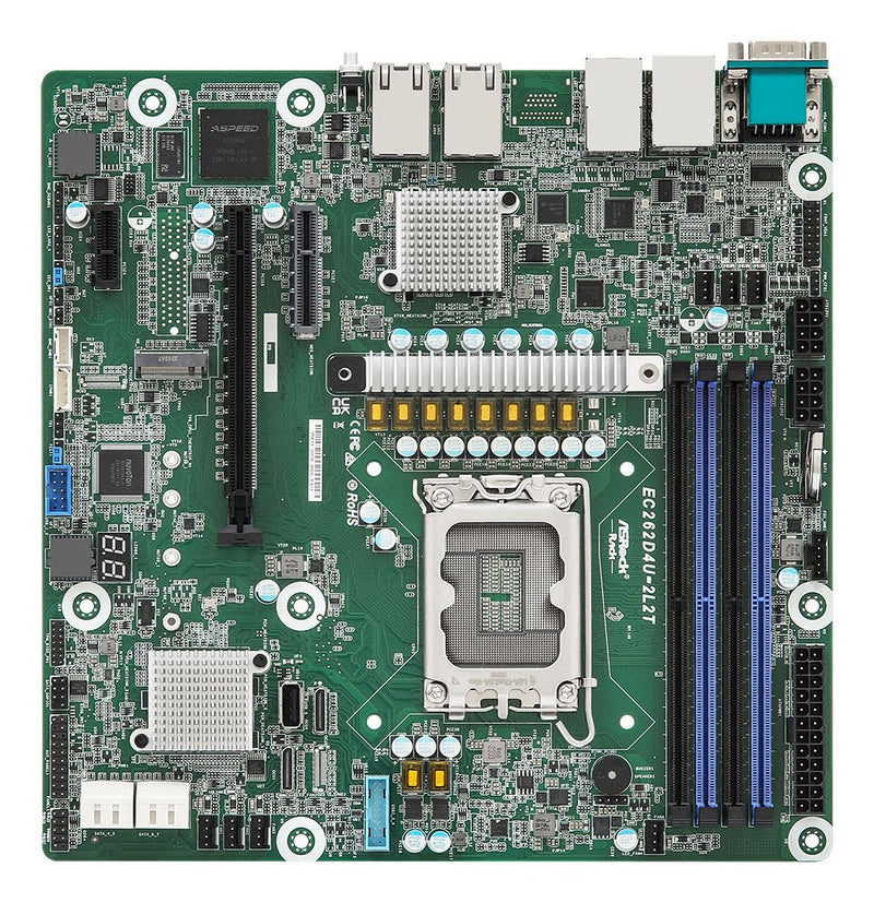 Asrock Motherboard EC262D4U-2L2T Micro-atx Socket 1700 DDR5-ONLY Single