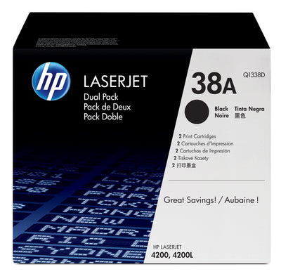 HP Toner Cartridge - Doppelpack - Q1338D - NO.38A - Black - Je 12.000SEITEN — image 1