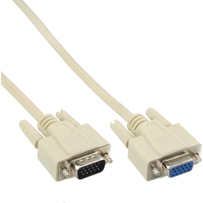 Inline Cable VGA 15HD Male a Female Grey 1M — image 1