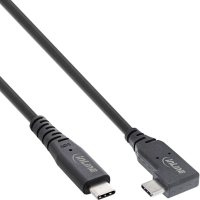 Inline USB4 Cable USB Type-c, One Side Angled, Pd 240W, 8K60HZ, Tpe Black, 2M — image 1