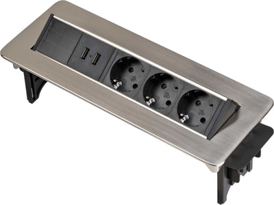 Brennenstuhl Indesk Power Strip Desk 3 Salidas + 2 USB — image 1