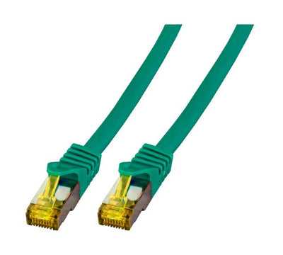 Efb RJ45 Network Cable S FTP, CAT.6A, Lszh, CAT.7 ROHK.,15M, Green — image 1