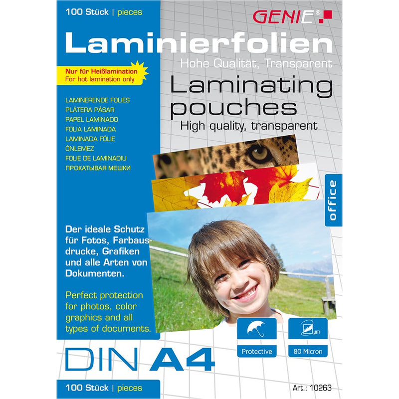 Genie Bags Laminación 100 Láminas A4