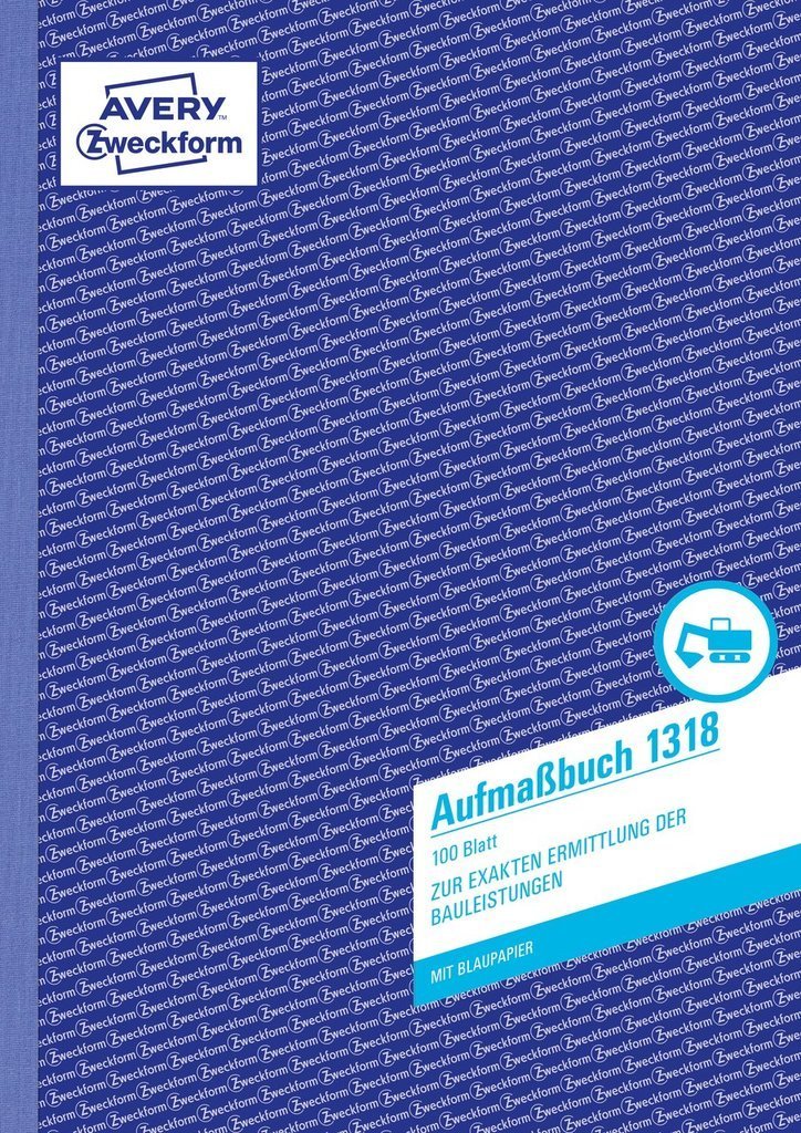 Avery Zweckform Aussmassbuch - 100 Hoja - A4 (210 X 297MM)