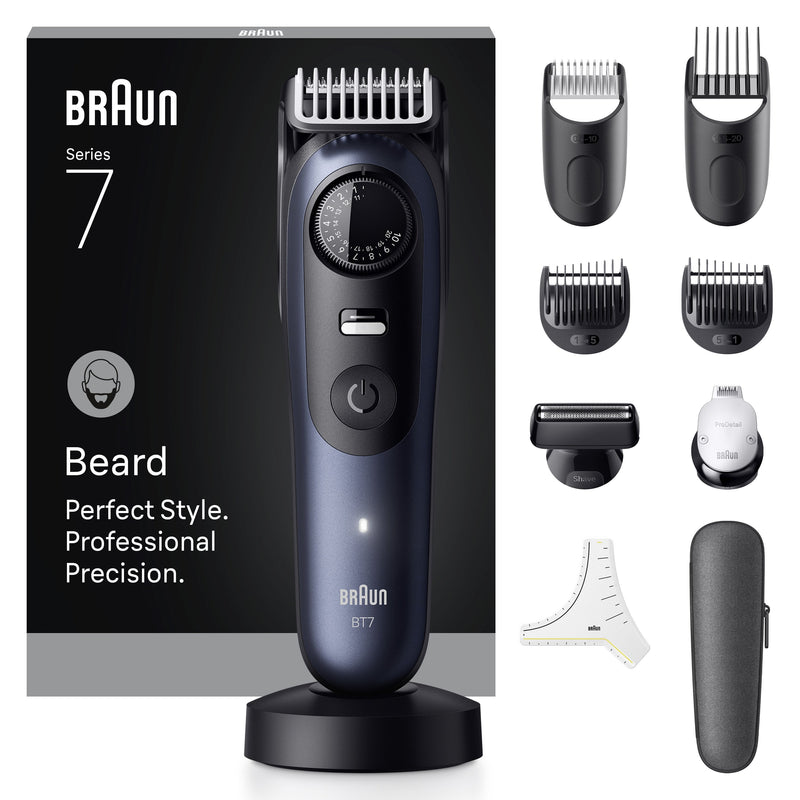 Braun Cortapelo Beard Trimmer BT7540 Blk Blu