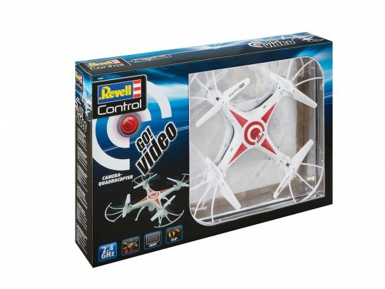 Quadrocopter Go! Video, Drohne White/Red