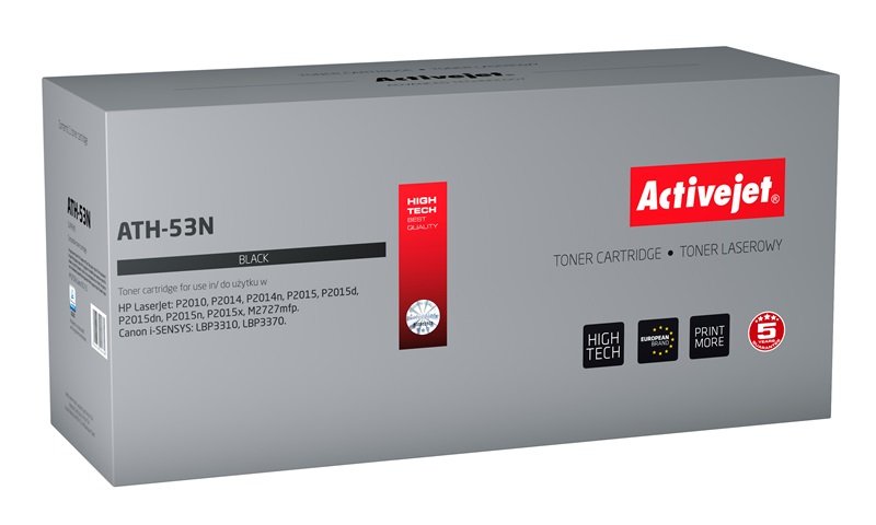 Activejet Toner AT-53N Black 3500 P. HP Q7553A