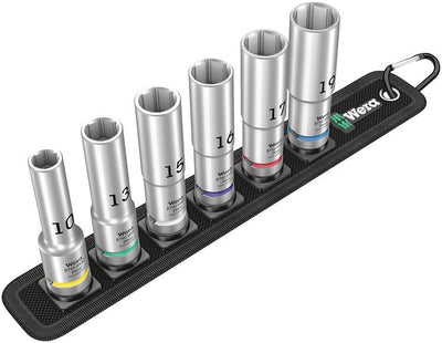 Wera 05004565001 Set Of Connectors And Connector Set Of Plugs Key Tubo Black Set Of Plugs 1/2, Métrico, 6 Cabe — image 1